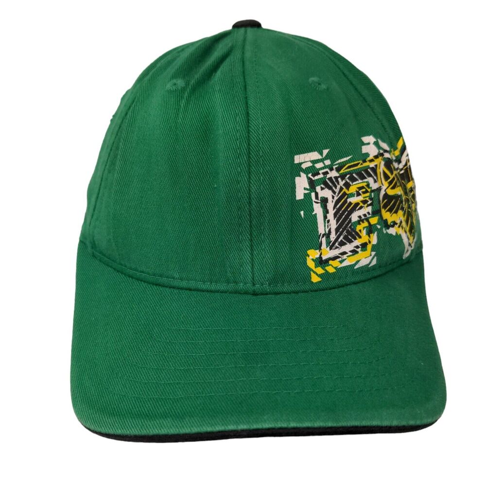 Fox Racing Boy's Fitted Hat Green Size OSFM Graphic Logo Cotton Spandex